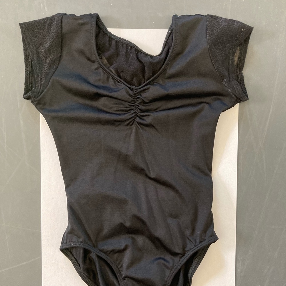 Black ballet leotard